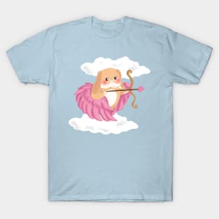 Angel Pink Cupid Bailey the Bunny | Bunniesmee T-Shirt